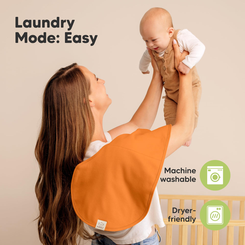 KeaBabies Hallo Burp Cloths are machine washable and dryer-friendly.