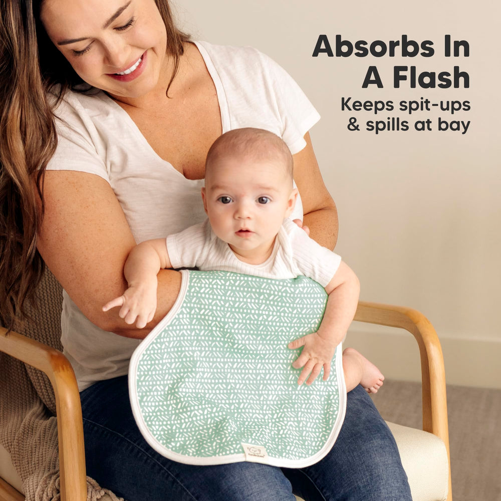 KeaBabies Hallo curve coverage design provides extra protection for messy mealtime spills.