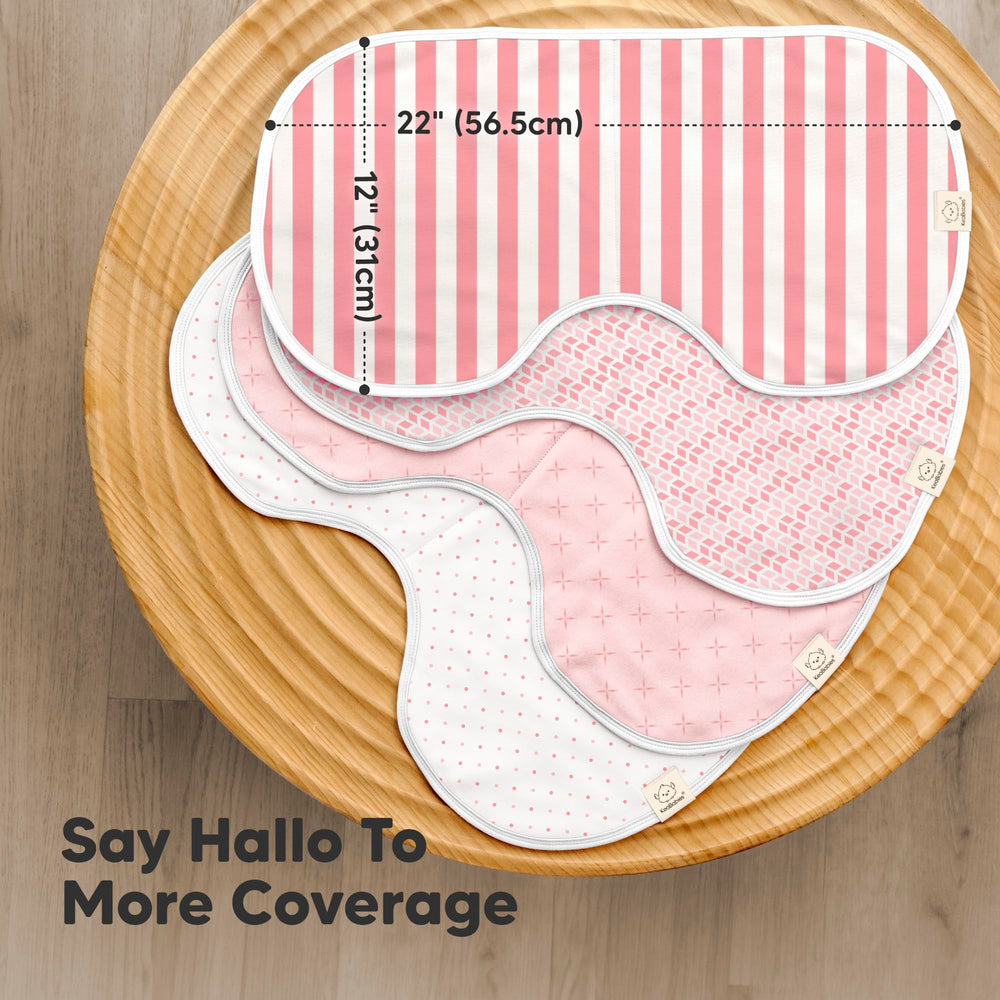 KeaBabies Hallo fabric closeup highlights organic cotton and fleece core for quick absorption.