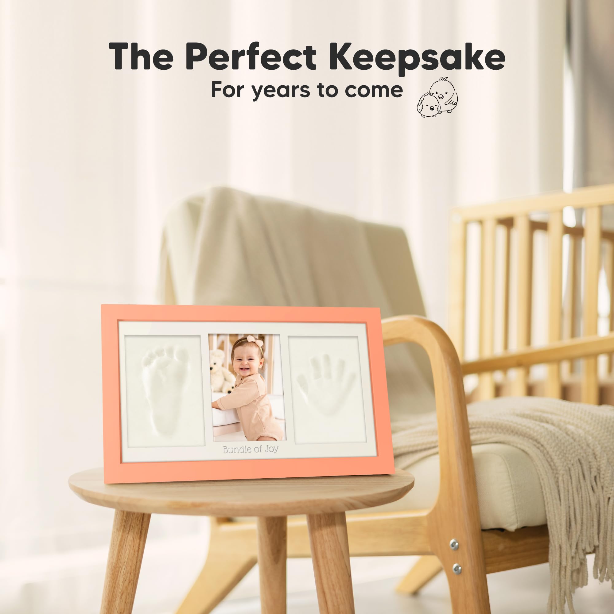 KeaBabies handprint kit contents with clay and paints for keepsakes