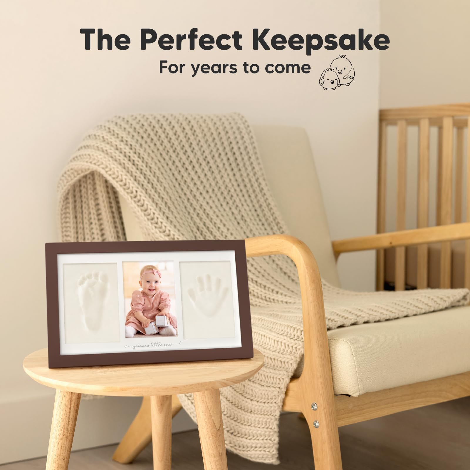 KeaBabies handprint kit included paint demonstrates easy customization for personalized keepsakes.