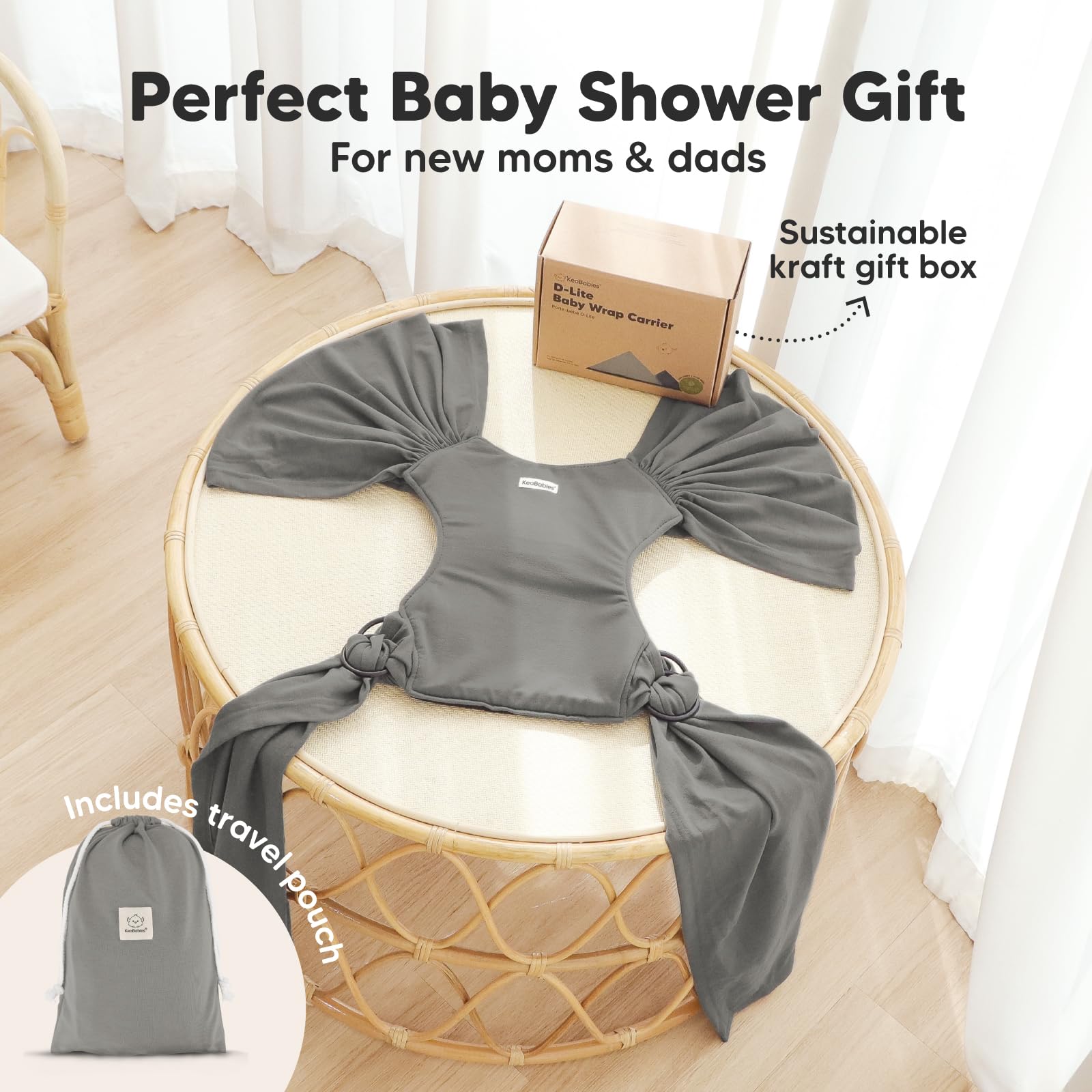 KeaBabies hands-free bonding scene highlights parent-child connection during activities.