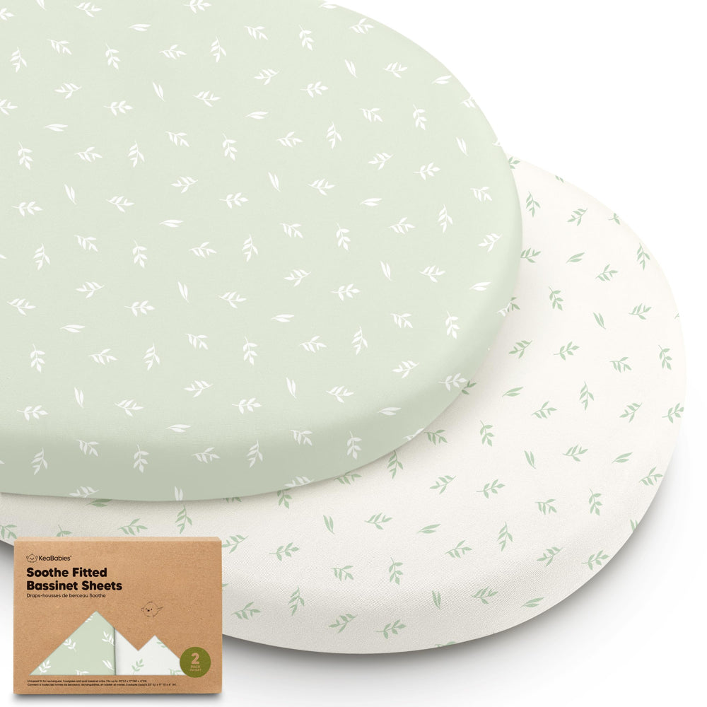 KeaBabies herb jersey cotton closeup shows breathable fabric for baby comfort