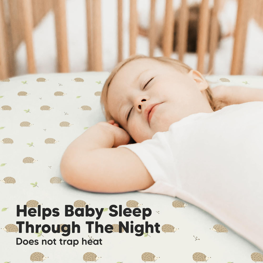 KeaBabies hidden elastic band ensures durable, secure fit around mattress