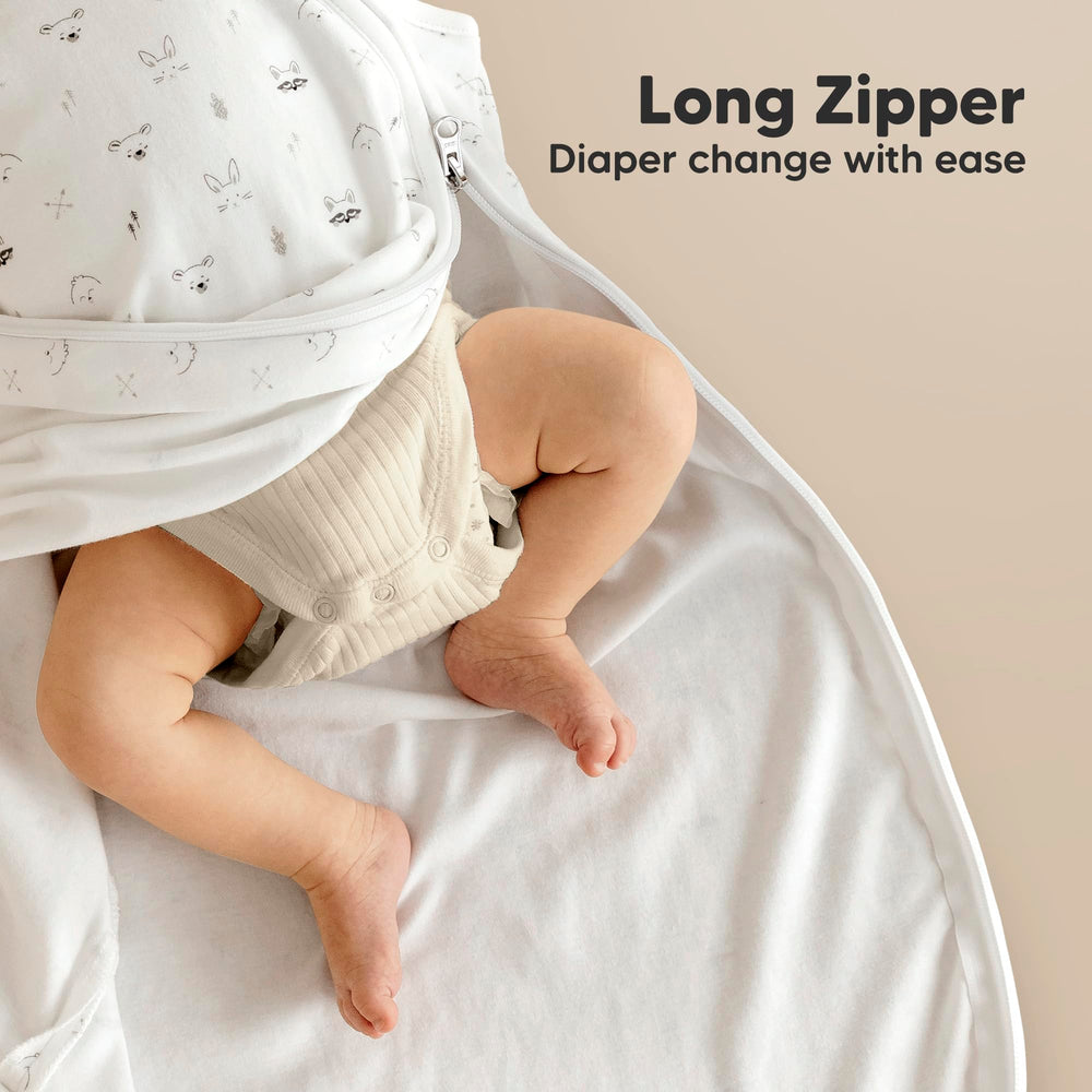 KeaBabies hip-area design ensures natural movement during sleep
