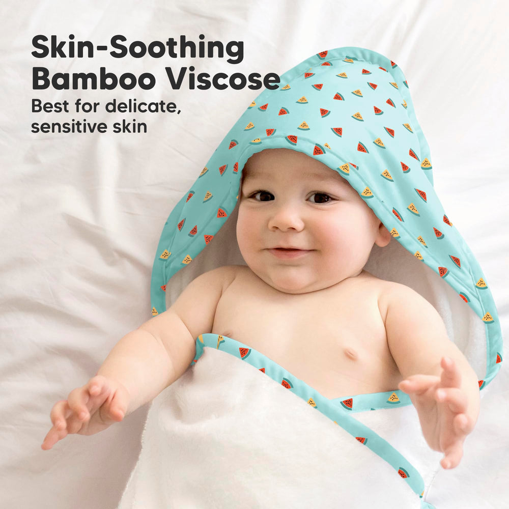 KeaBabies hooded towel 35x35 size coverage for full body wrap
