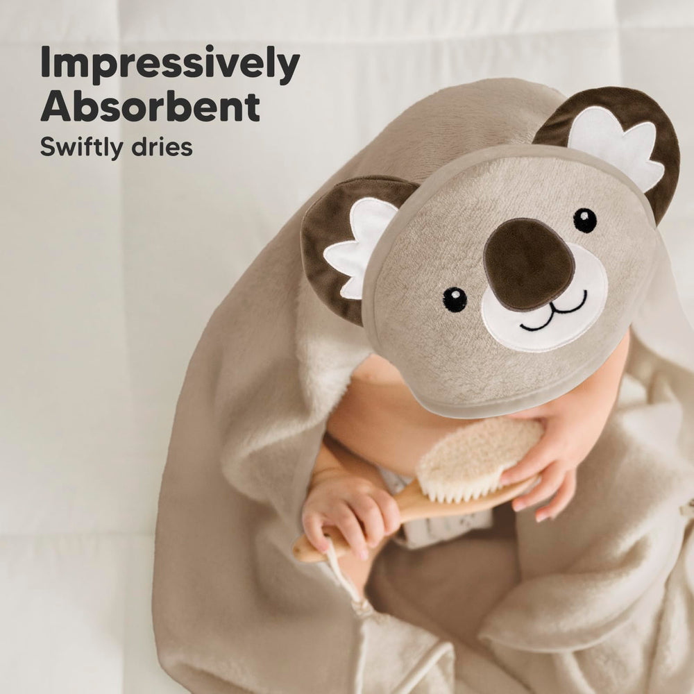 KeaBabies towel with 500GSM thickness feels plush and ultra-soft.