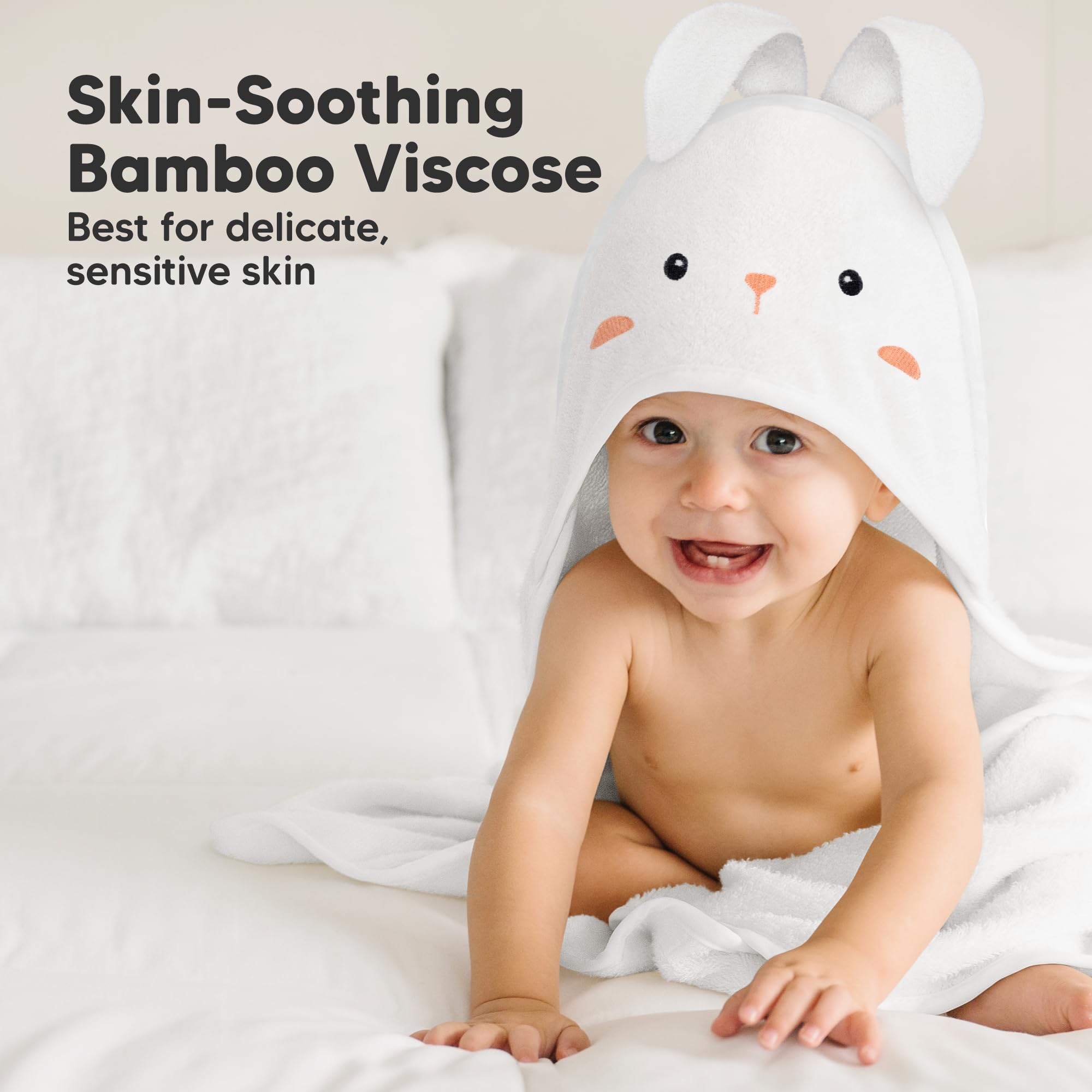 KeaBabies towel shows 500GSM thick plush feel