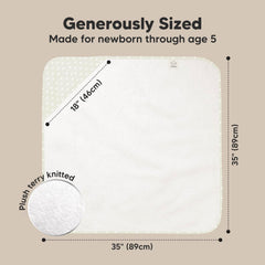 KeaBabies hooded towel 500gsm thickness delivers plush softness and warmth.