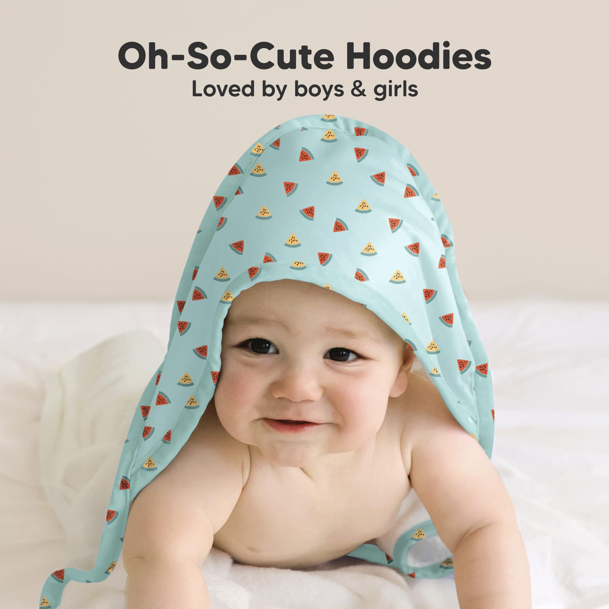 KeaBabies hooded towel adorable design making bath time cheerful
