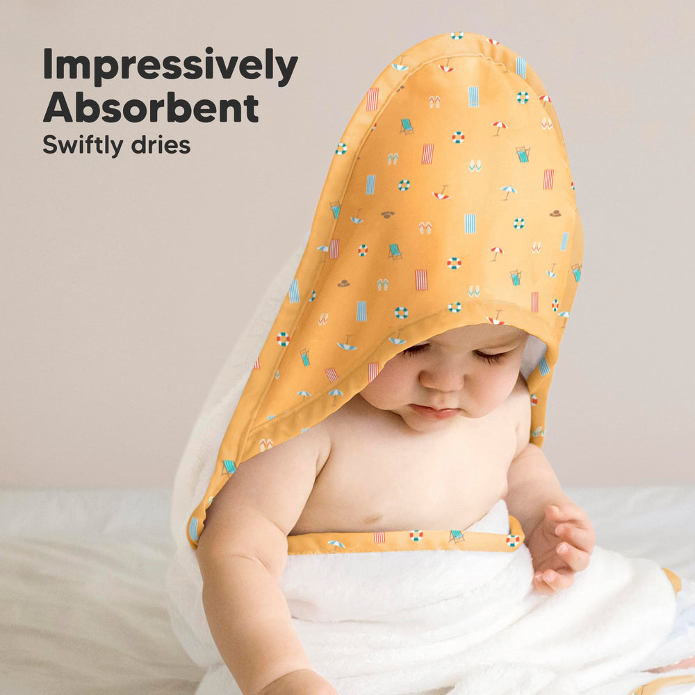 KeaBabies hooded towel playful design makes bath time enjoyable for kids.