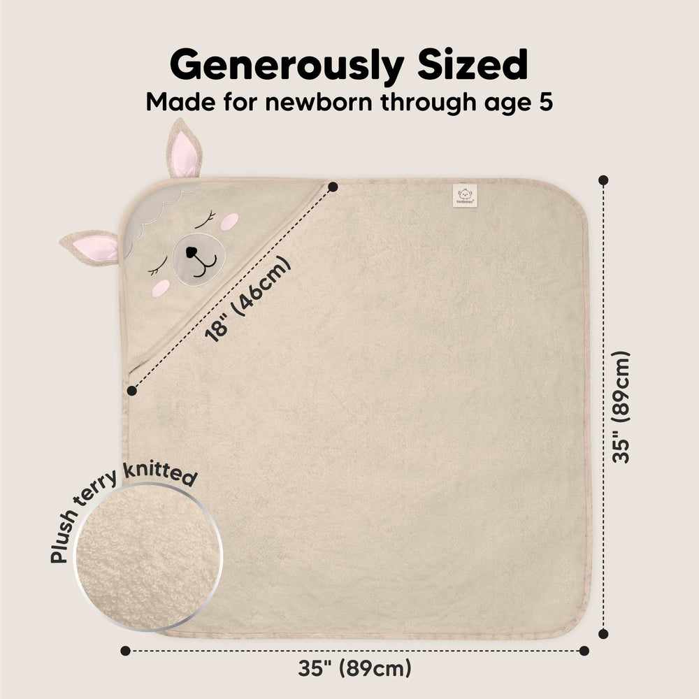 KeaBabies hooded towel close-up at 500GSM thickness