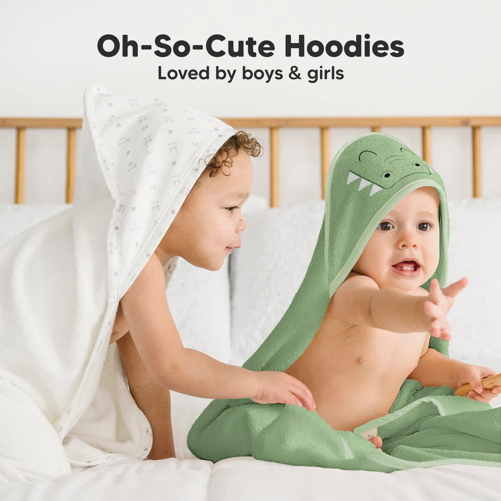 KeaBabies hooded towel dryer-friendly care for easy home laundering.