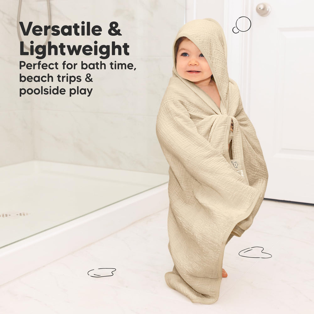 KeaBabies Hooded Towel durable, machine-washable and easy-care for busy families.