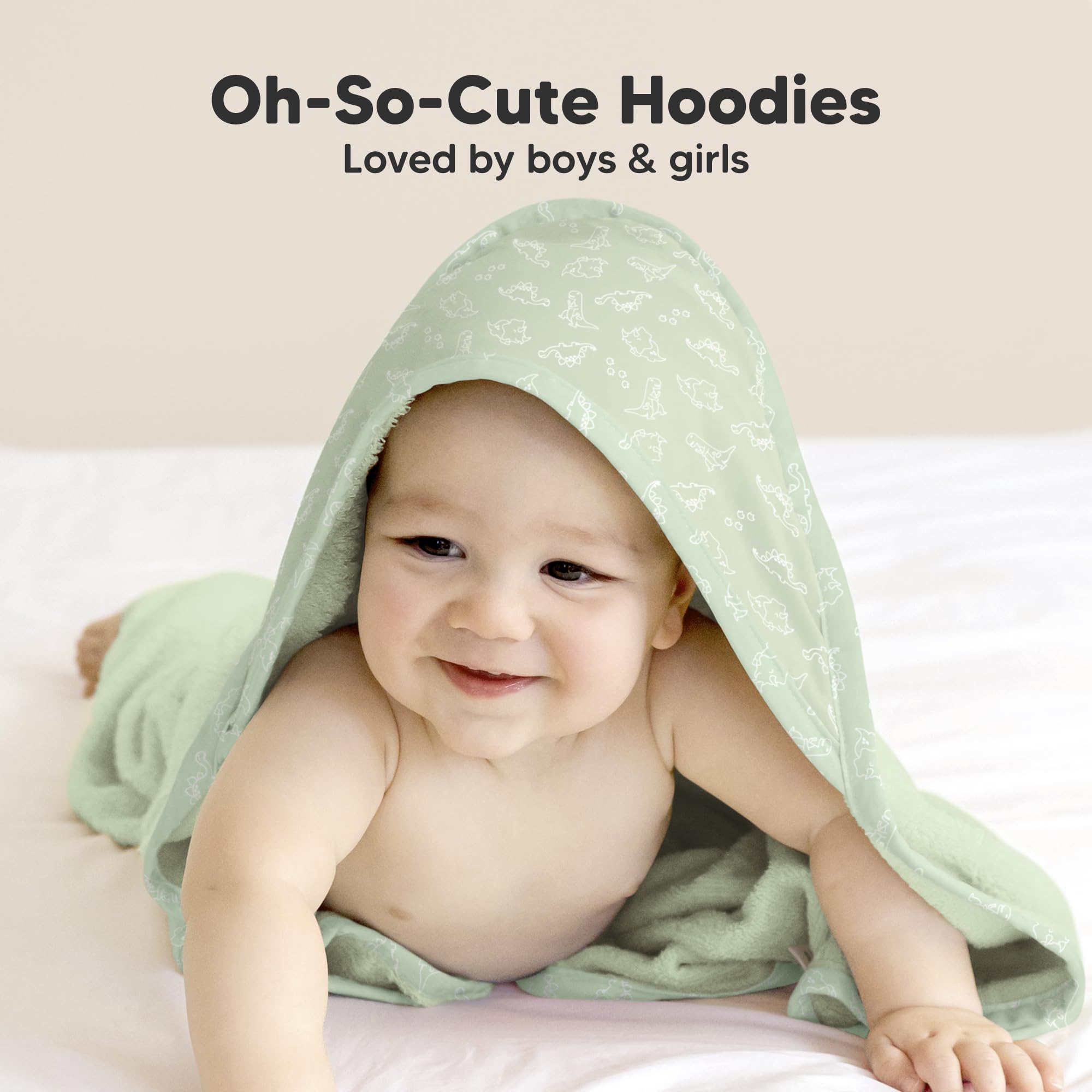 KeaBabies hooded towel gentle-on-skin closeup for everyday use
