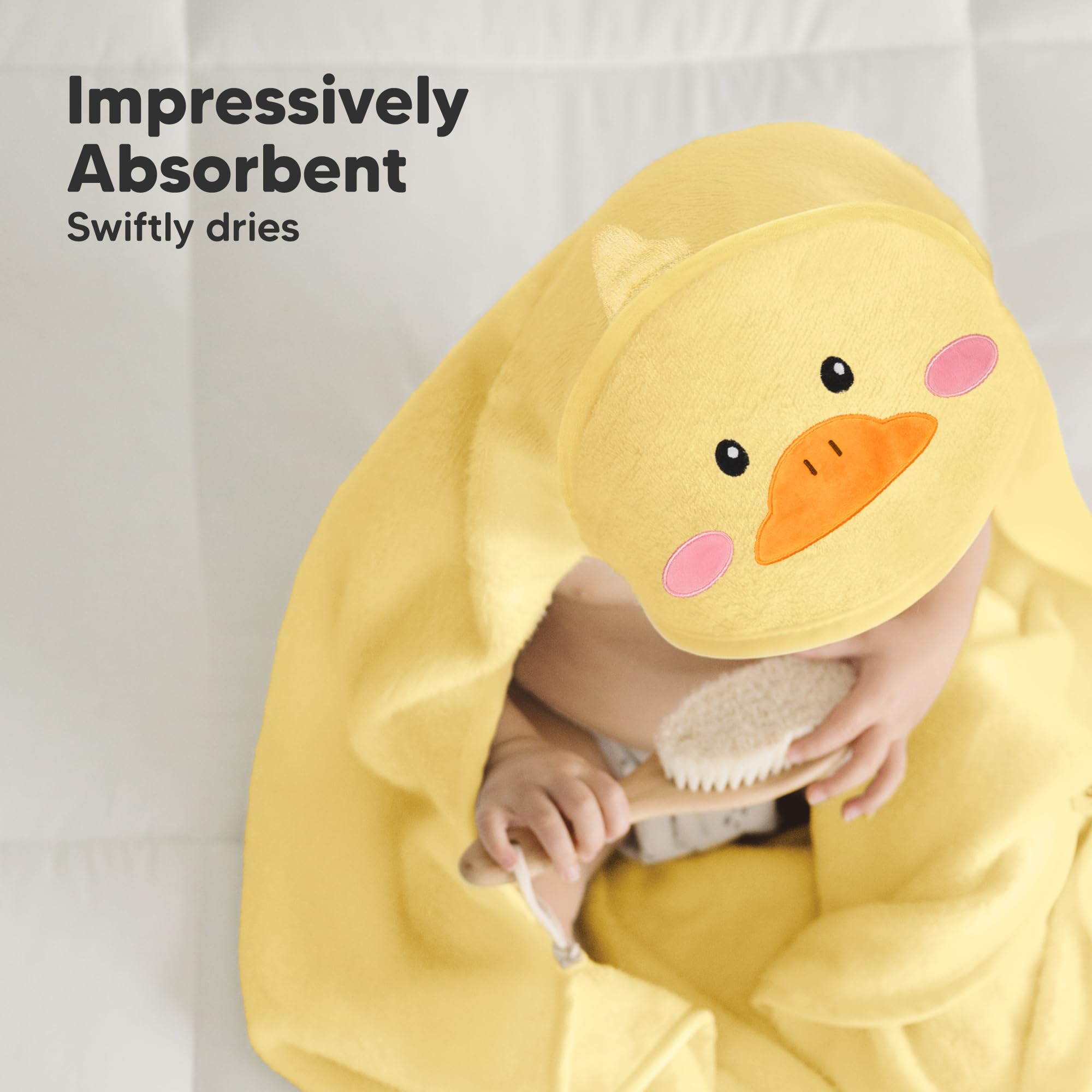 KeaBabies hooded towel gentle on sensitive skin for everyday use