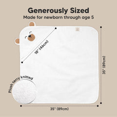 KeaBabies hooded towel gentle on sensitive skin for daily use.