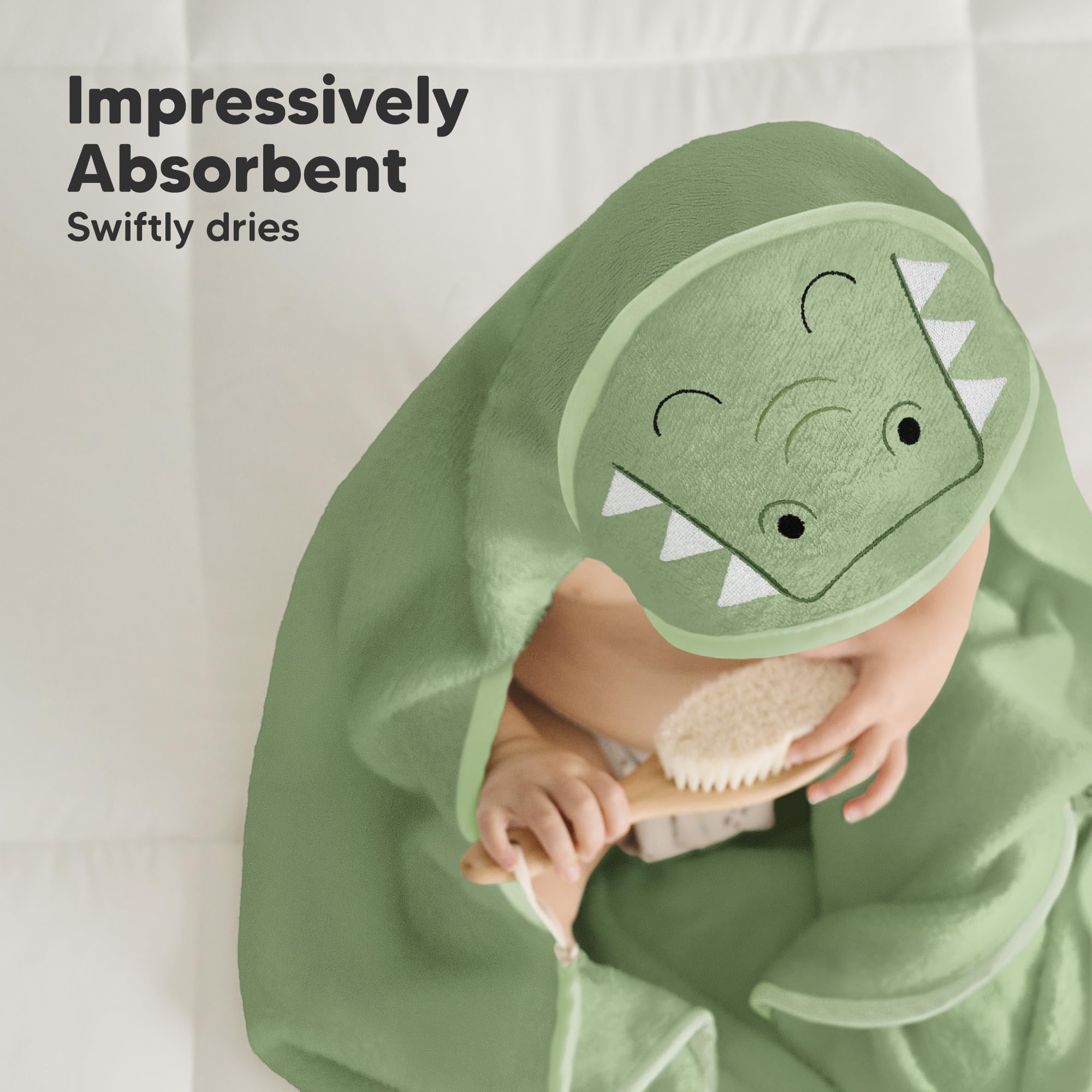 KeaBabies hooded towel gift box design makes a ready-to-gift newborn bath set.