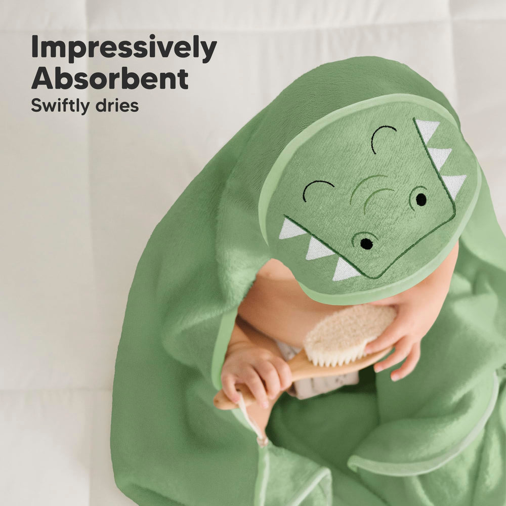 KeaBabies hooded towel gift box design makes a ready-to-gift newborn bath set.
