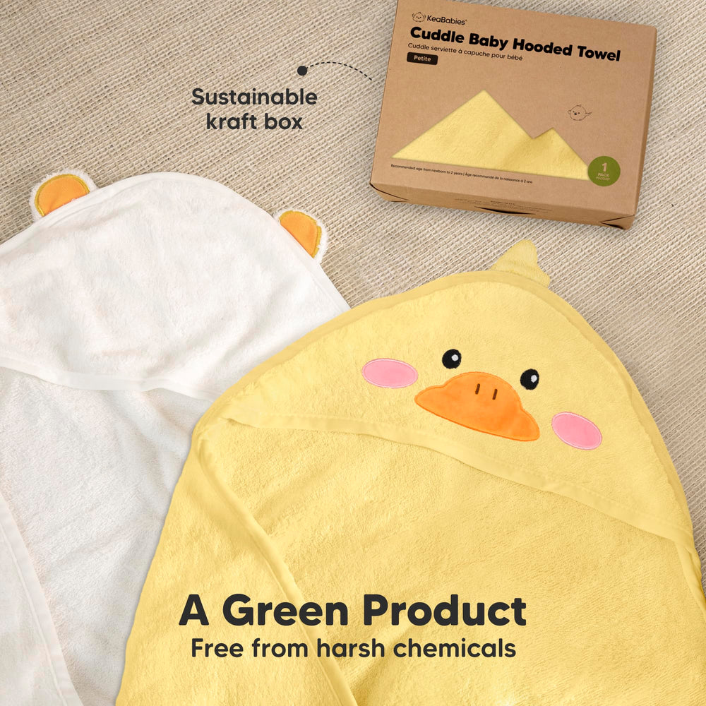 KeaBabies hooded towel gift-box packaging ready-to-gift presentation
