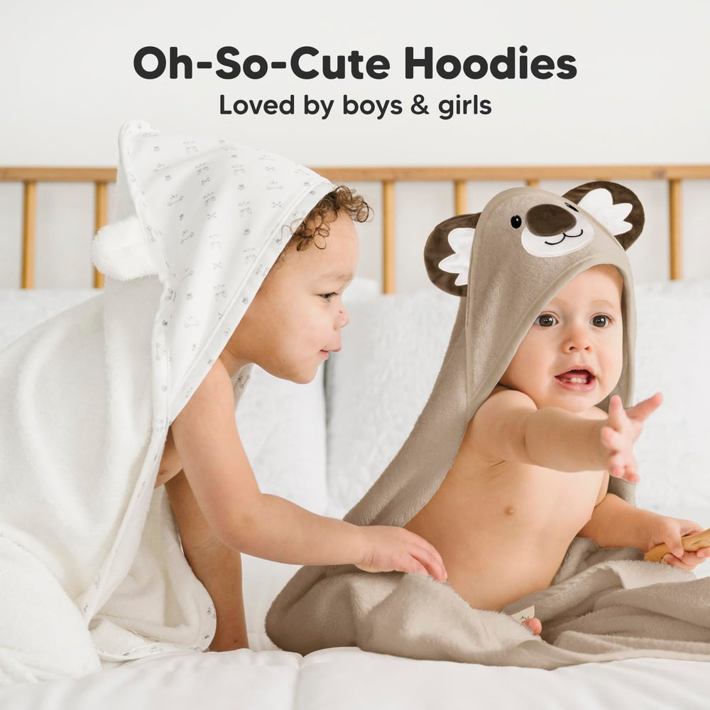 KeaBabies koala-design towel is a charming bath-time companion for baby and toddler.