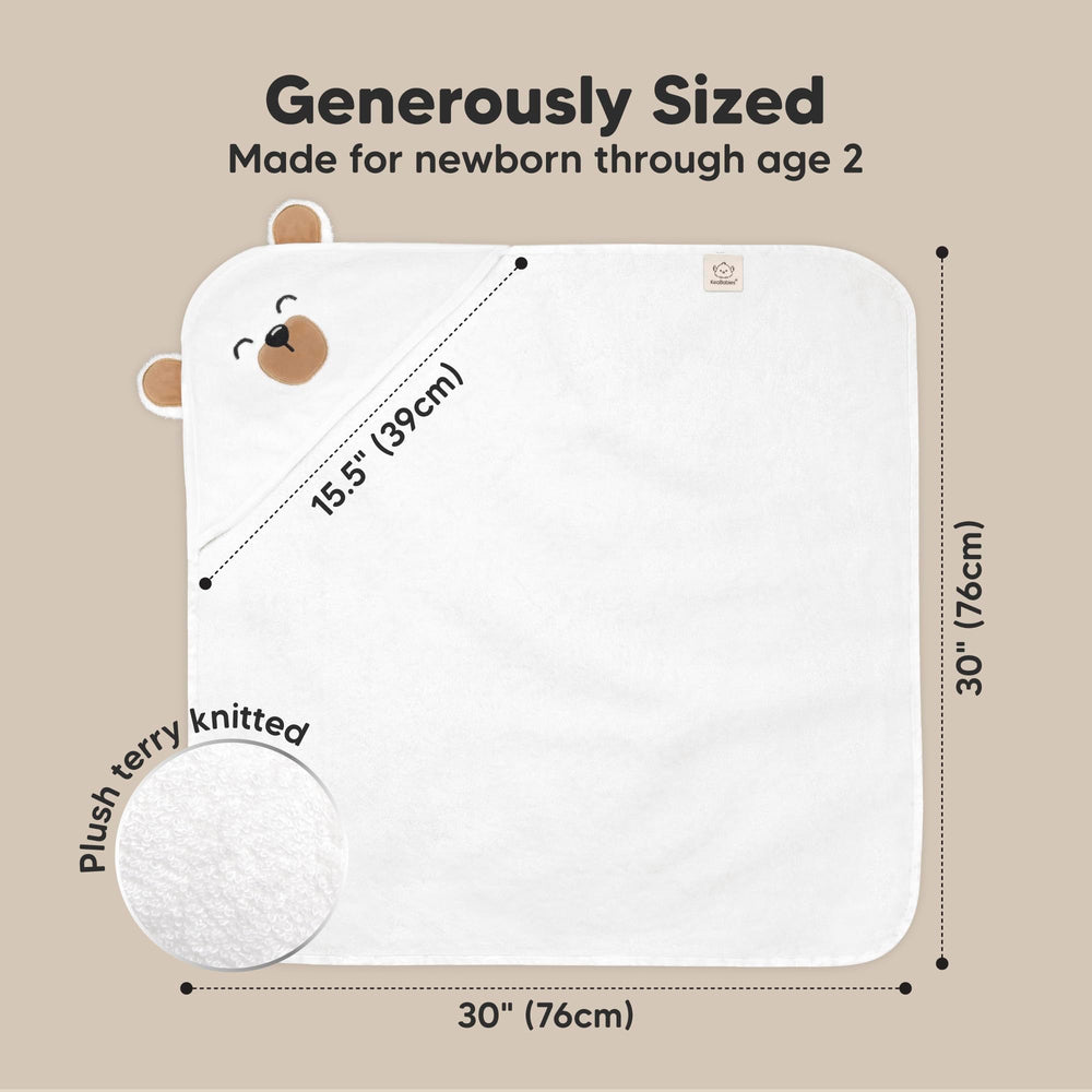 KeaBabies hooded towel petite close-up reveals luxurious softness for toddlers.