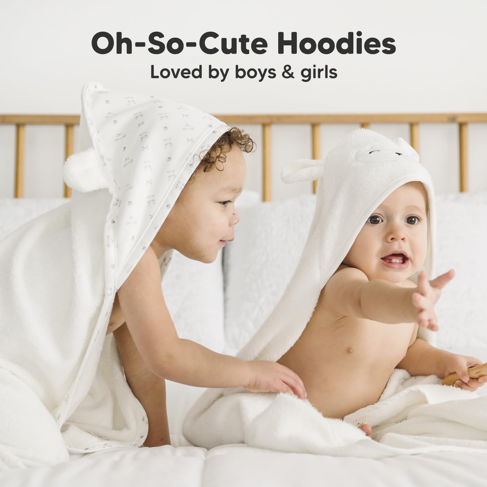 KeaBabies hooded towel packaging gift box signals ready-to-gift newborn present.