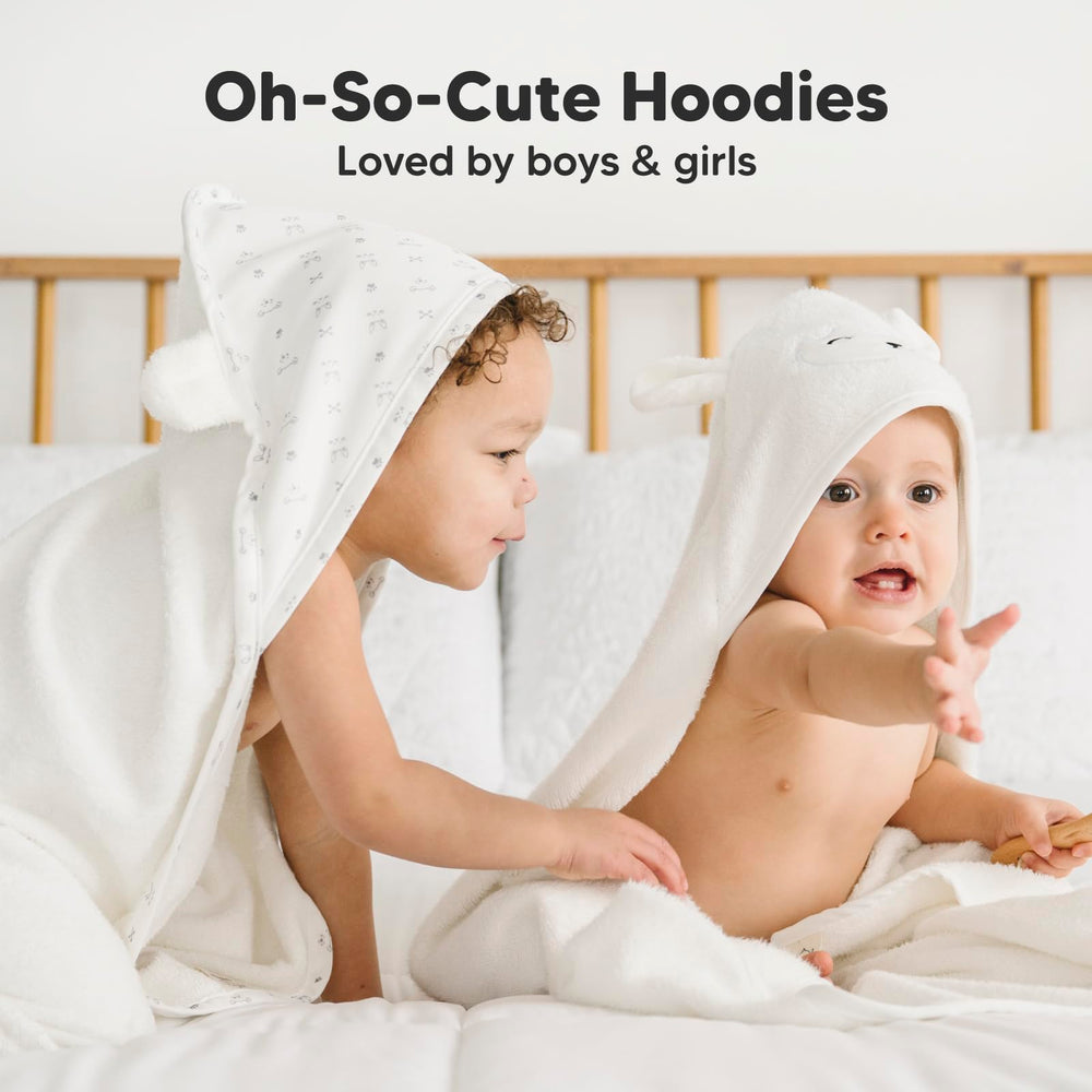 KeaBabies hooded towel packaging gift box signals ready-to-gift newborn present.