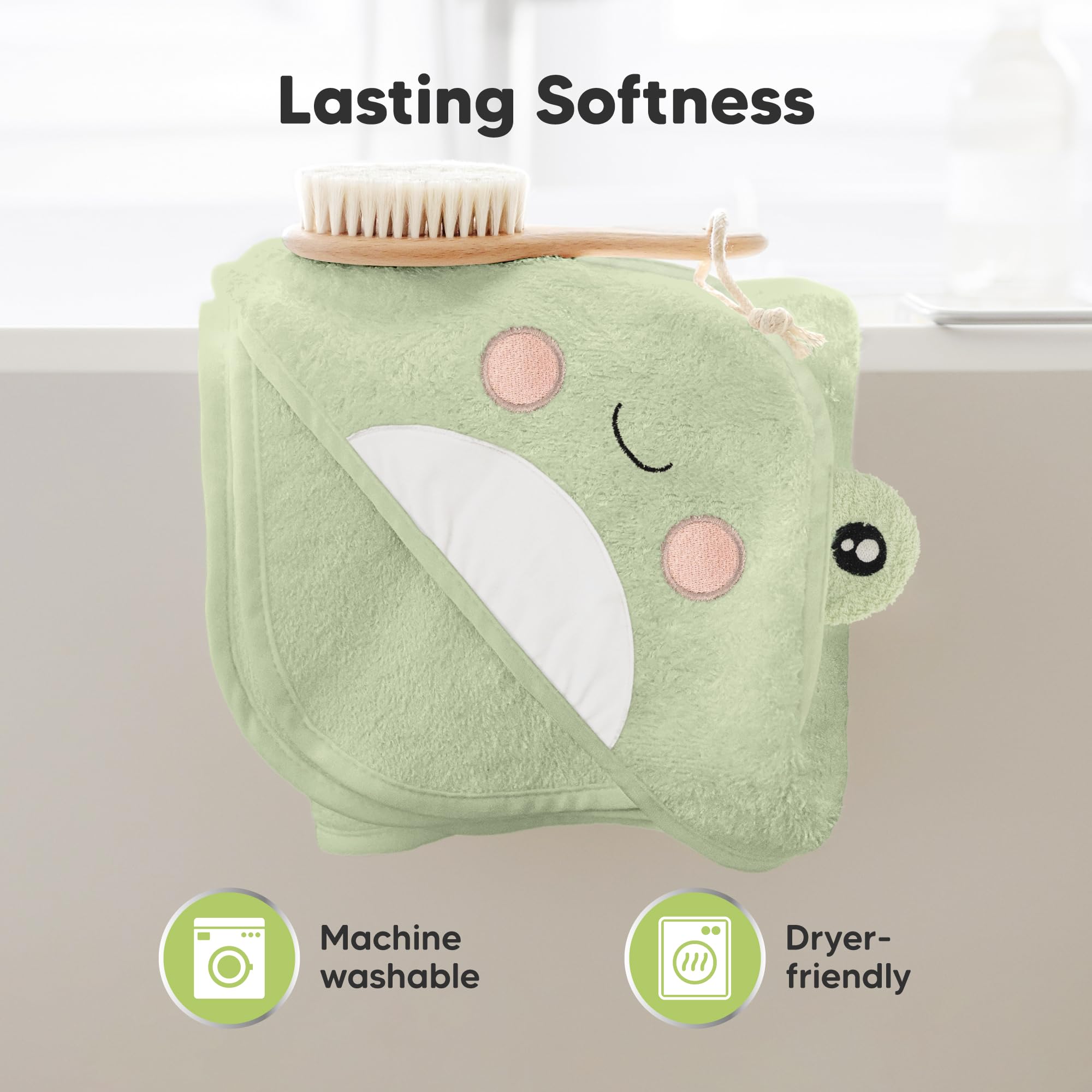 KeaBabies hooded towel packaging gift box signals ready-to-gift option.