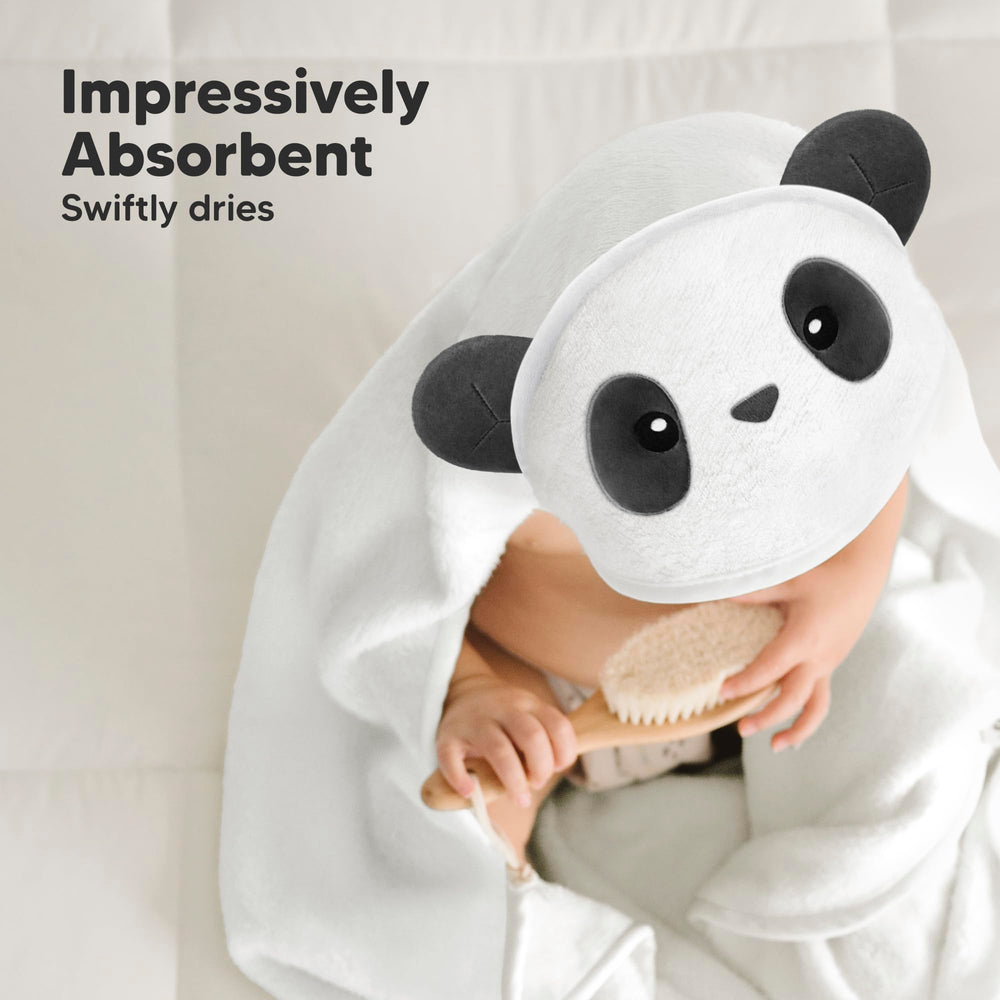 KeaBabies hooded towel close-up demonstrates gentle material for sensitive skin.