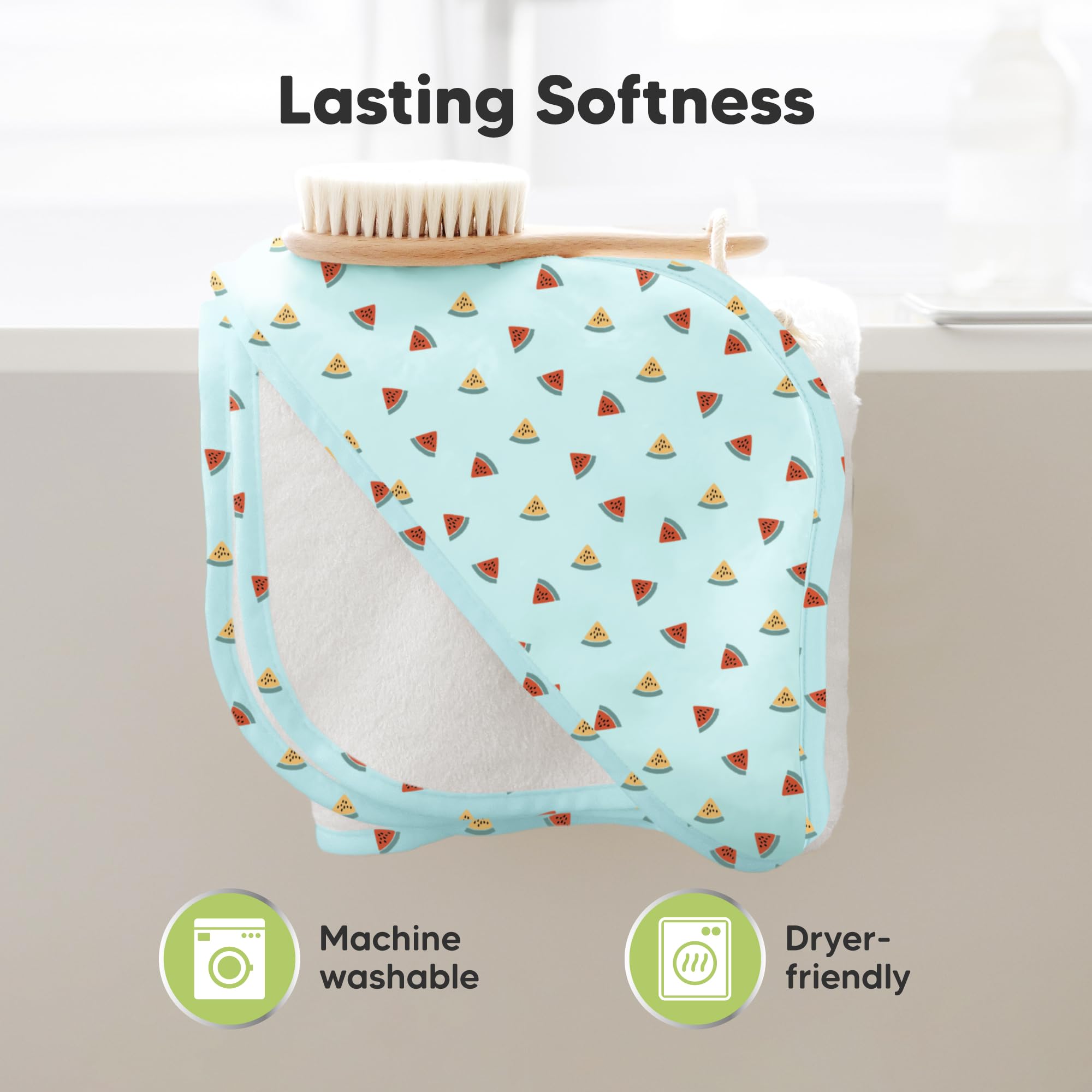 KeaBabies hooded towel gentle on sensitive skin suitable for daily baths