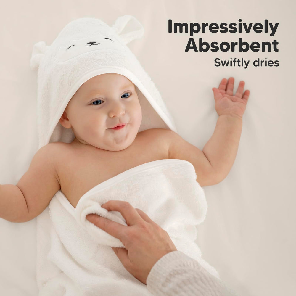KeaBabies hooded towel soft fluff texture captured for ultra-soft daily use.