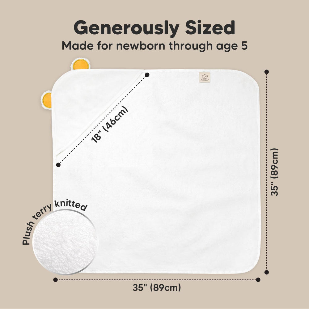 KeaBabies hooded towel soft texture closeup emphasizes skin friendly bamboo viscose