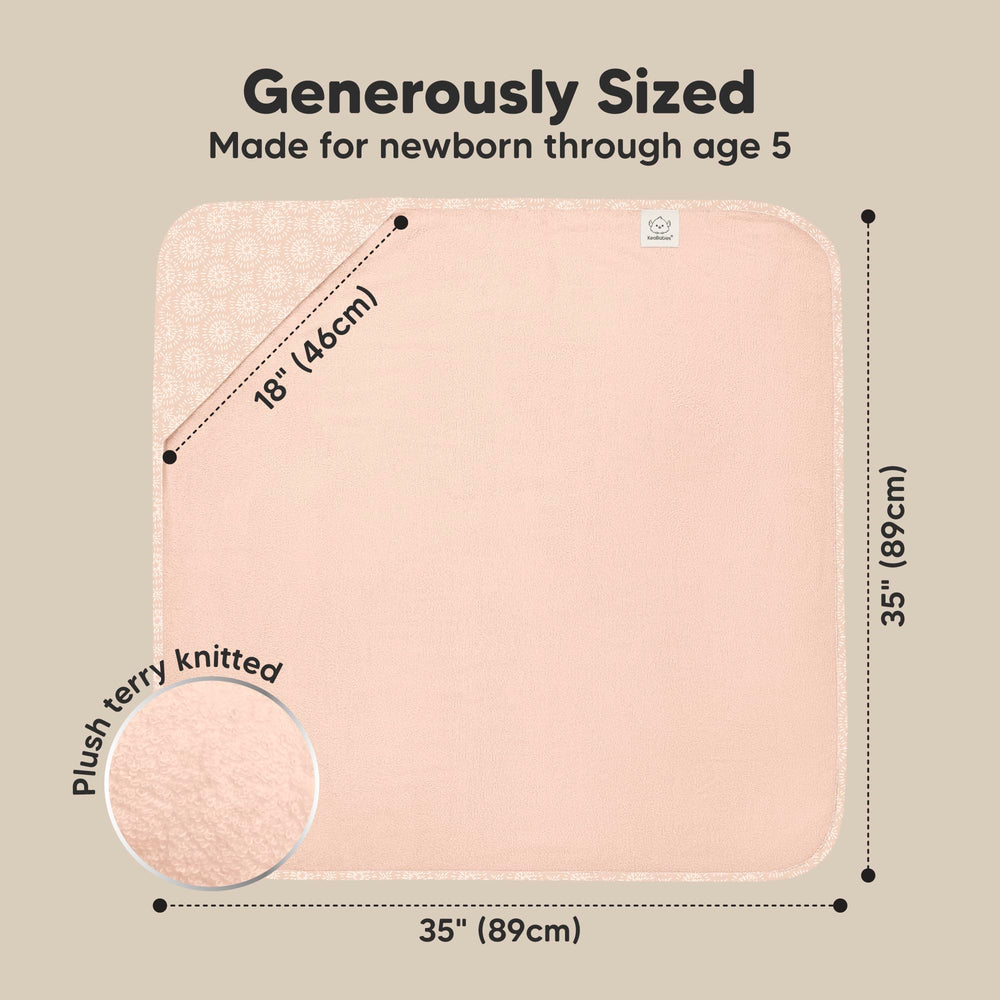 KeaBabies hooded towel soft texture closeup conveys ultra-soft touch.