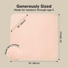 KeaBabies hooded towel soft texture closeup conveys ultra-soft touch.