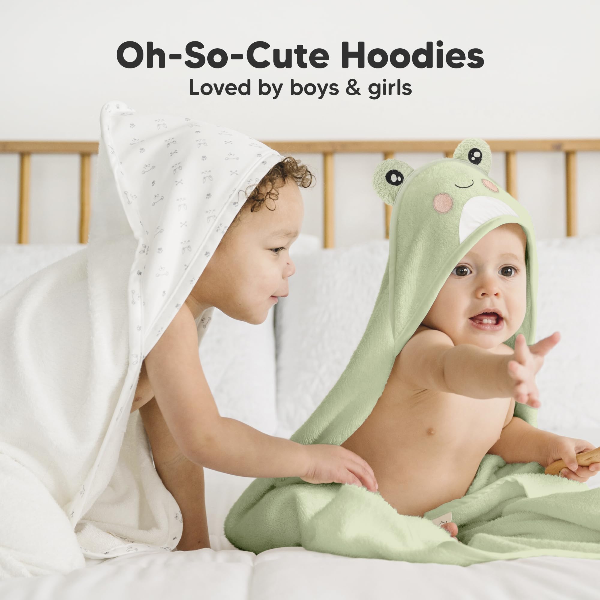 KeaBabies hooded towel softness closeup emphasizes luxurious texture.