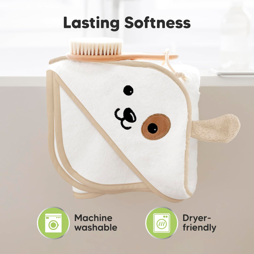 KeaBabies hooded towel toddler-use ages 1-5 supports growing child bath routines