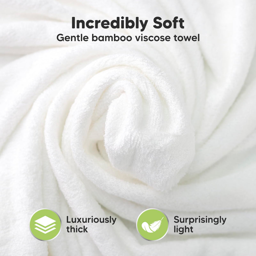 KeaBabies hooded towel Wildflowers fabric closeup highlights breathable weave for sensitive skin