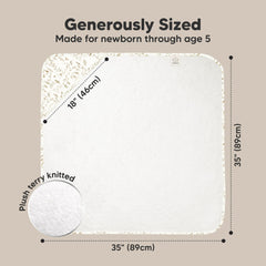 KeaBabies hooded towel Wildwood absorbency view demonstrates quick drying potential
