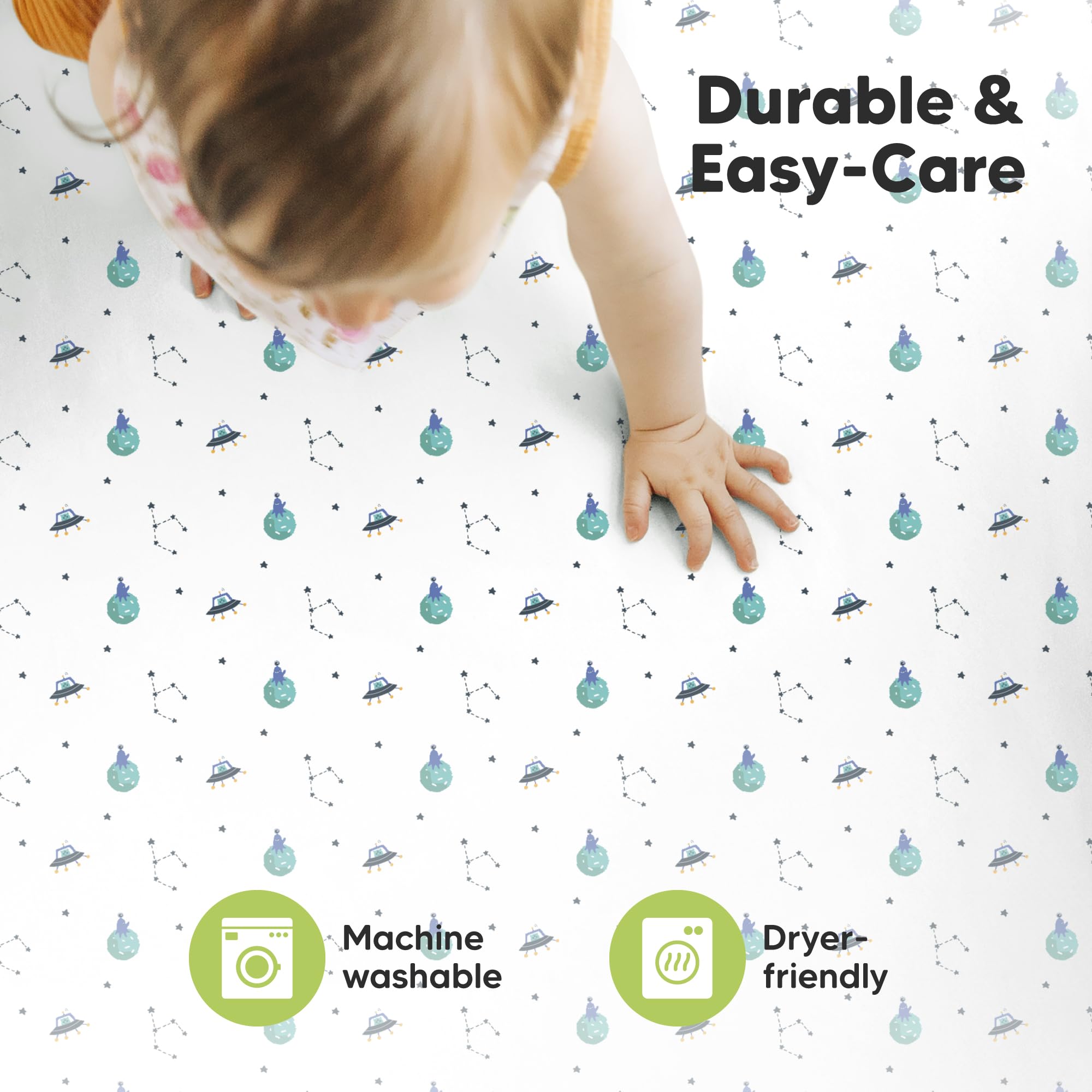 KeaBabies in-use baby cozy setup demonstrates safe sleeping surface