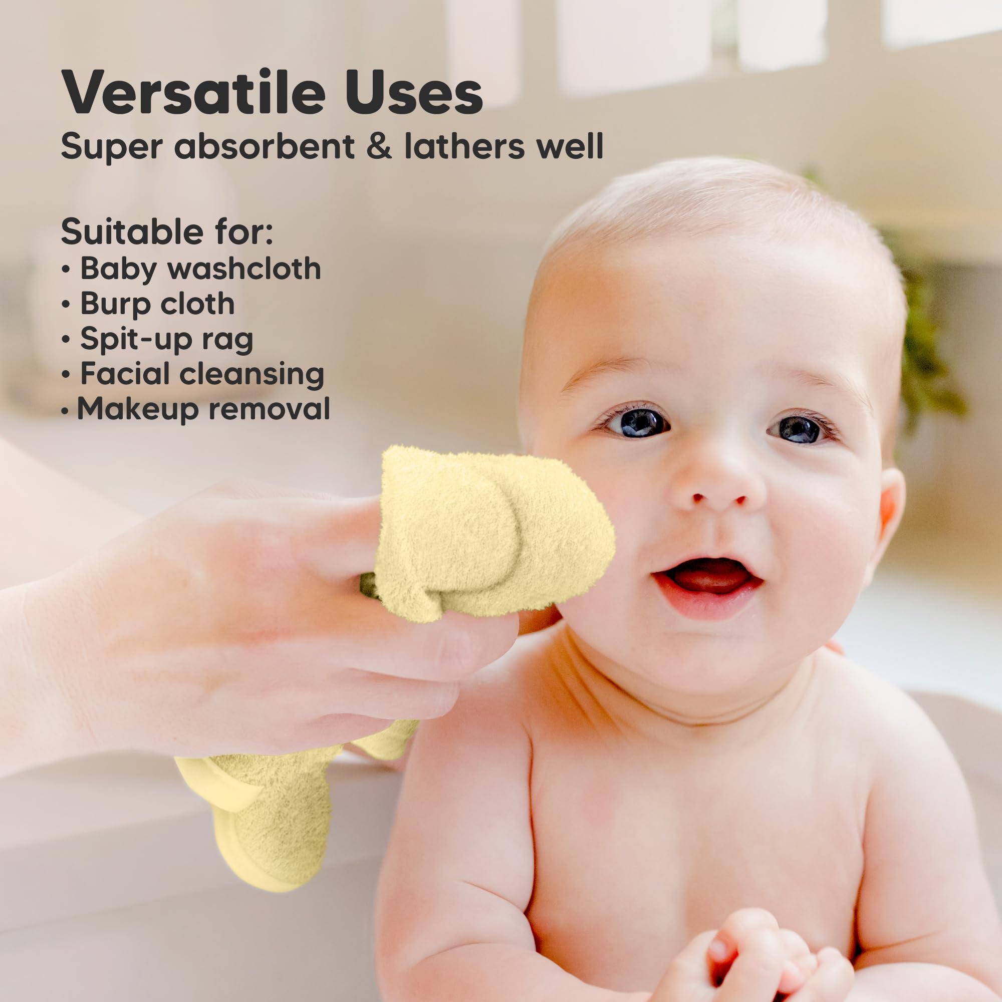 KeaBabies washcloths offer multiuse options for newborns and toddlers.