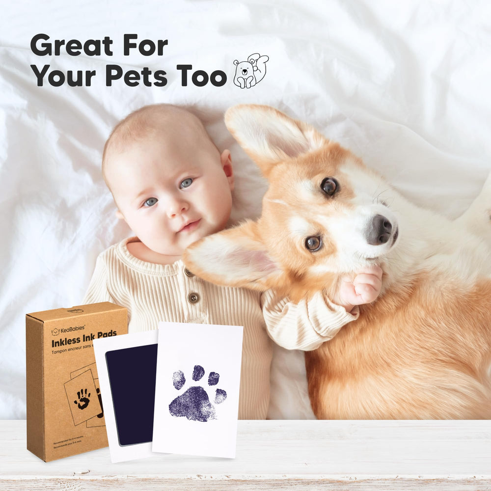KeaBabies ink window 2-3x3-7 frames a clear imprint for display.