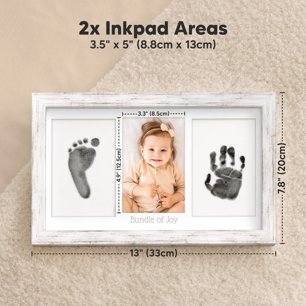 KeaBabies ink pad 3.5x5 inches fits newborn hands well