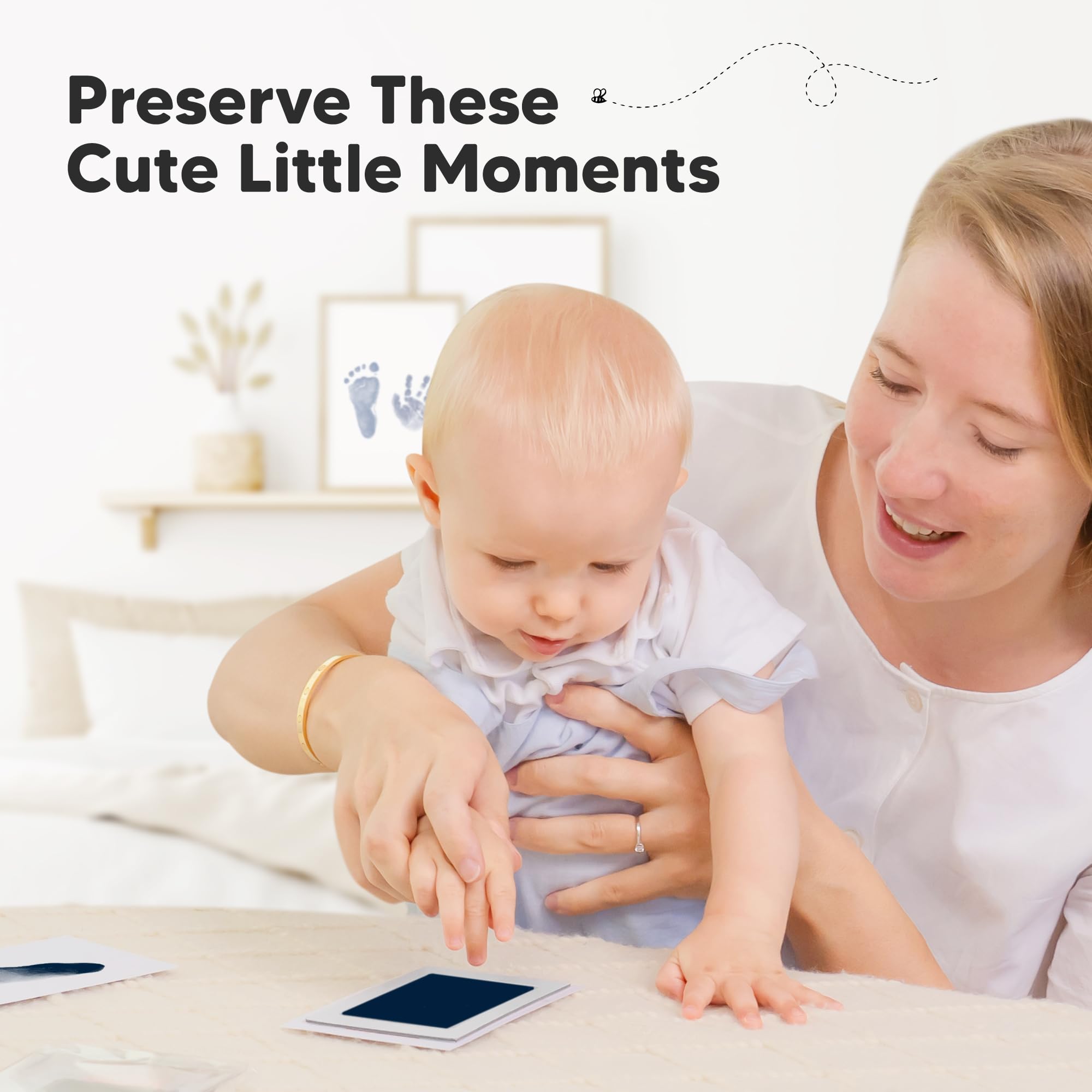 KeaBabies 2.3 by 3.7 inch imprint window concentrates the tiny prints.