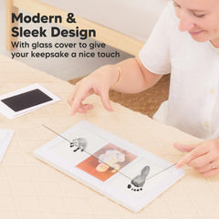 KeaBabies inkpad 3-5x5 inch captures newborn handprints with comfortable size.
