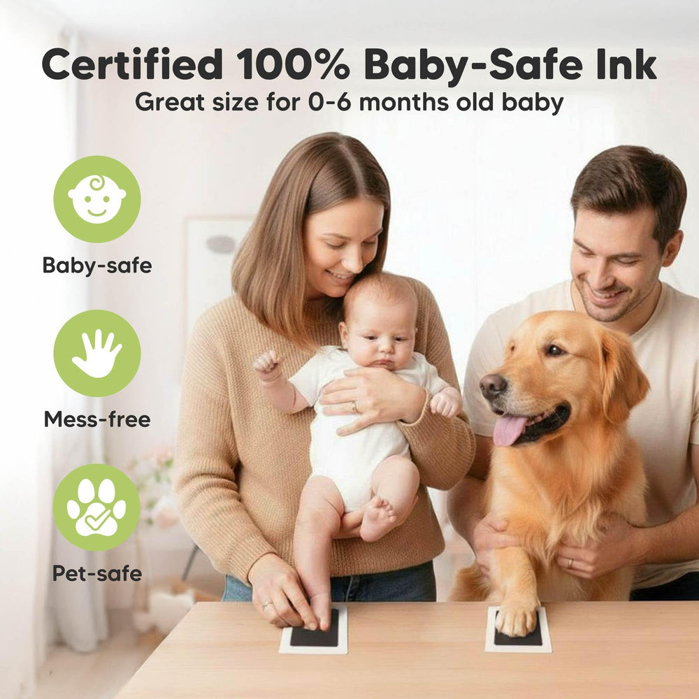 Keababies inkpad window closeup: clear imprint area helps you position feet and hands accurately.