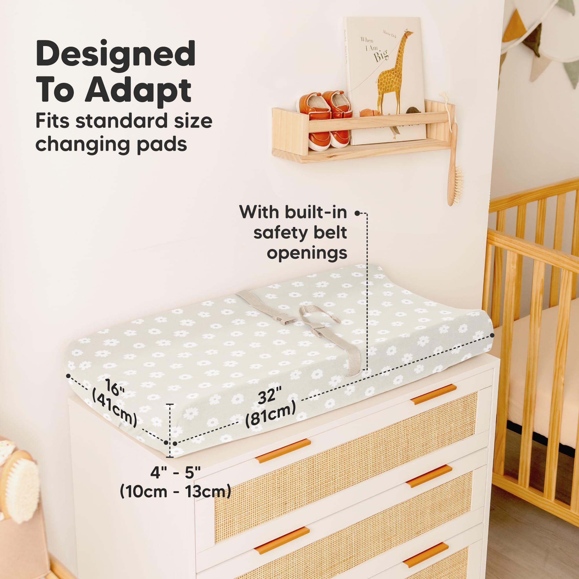 KeaBabies Isla durable, machine-washable cover stays soft after numerous washes.