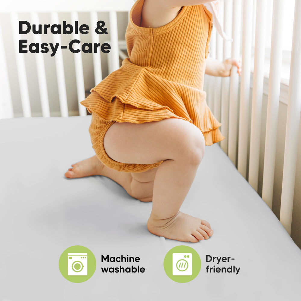 KeaBabies Isla 52x28 mattress compatibility fits standard cribs securely