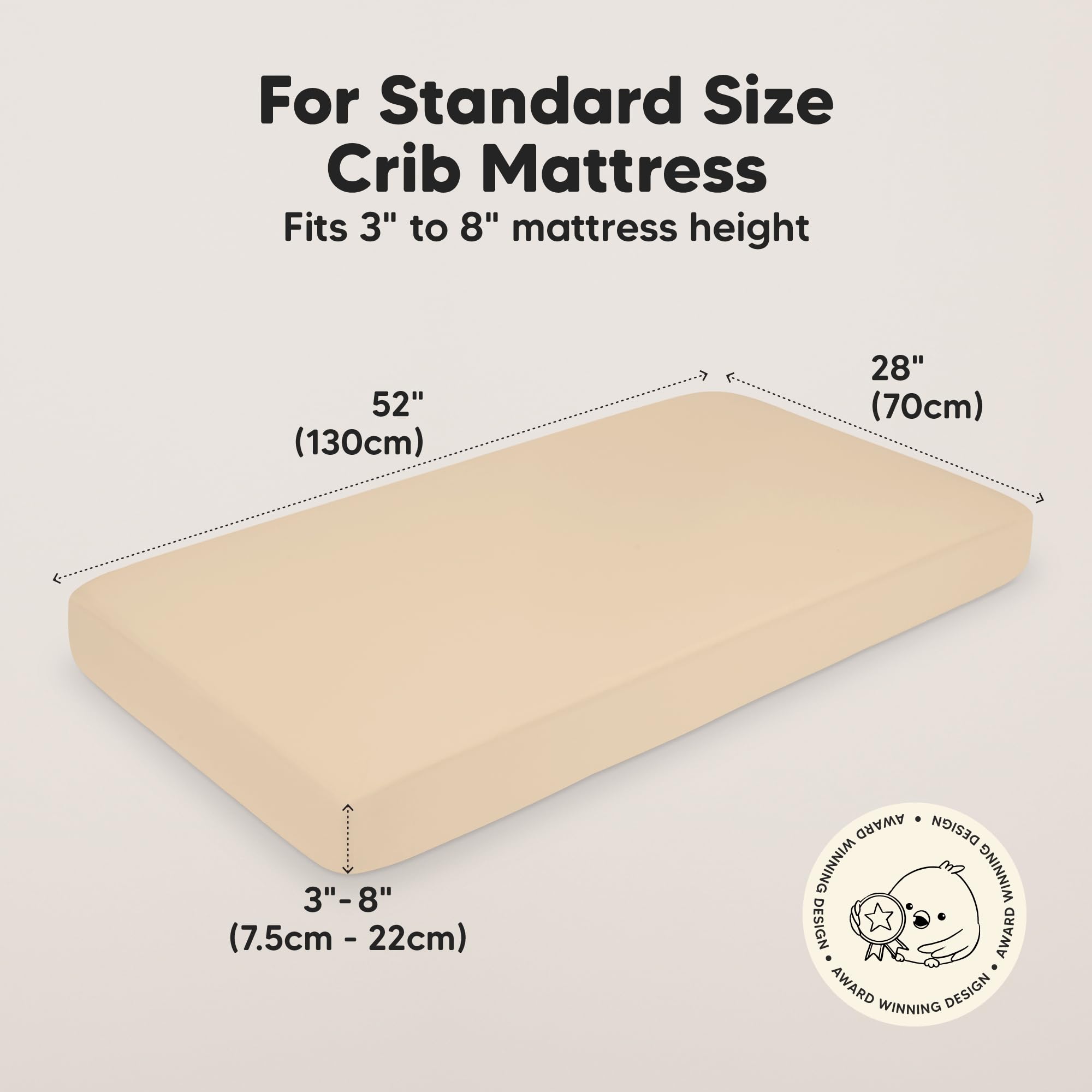 KeaBabies Isla fitted sheet snugfit tech close-up highlights easy fitting and removal