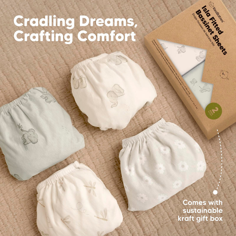 KeaBabies Isla herb-colored sheet suitable for both genders